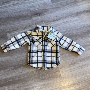 Okie dokie Kids Plaid Button Down Sweater